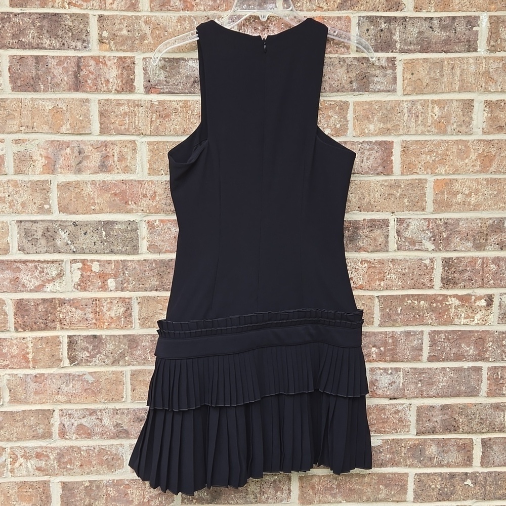 Alexander McQueen Fully Lined Black Two-Tiered Cut-Out Dress Size 40 - Picture 4 of 5